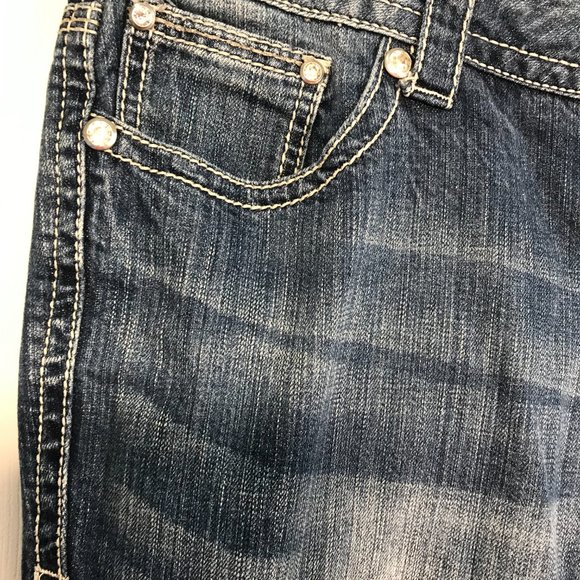 A.n.a Jeans  Size 20W  40x33 Blue Denim  Bootcut Dark 11'' RISE HIPS 46'' - Picture 4 of 10